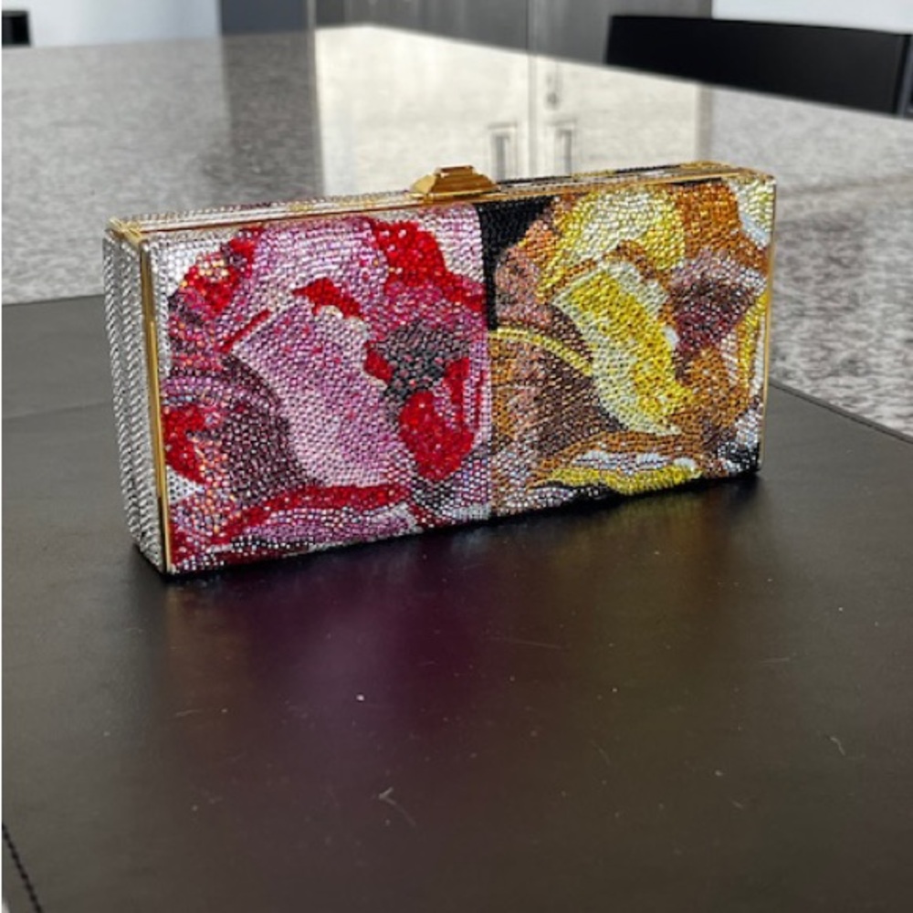 Judith Leiber Multicolor Beaded Clutch